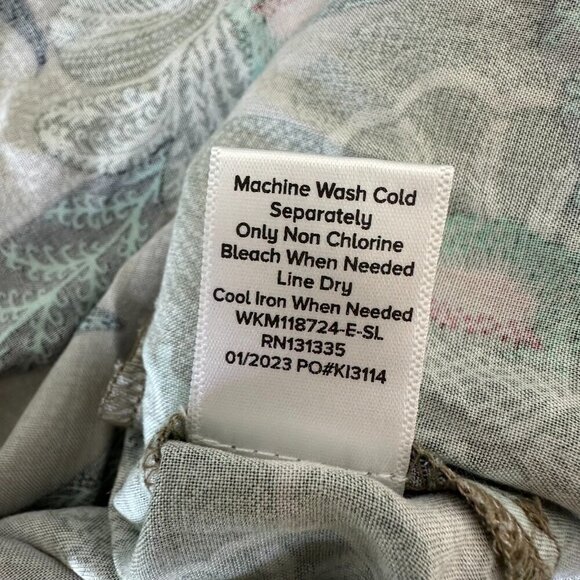 Evereve Maxi Wrap Kimono Size S Mindy Green Floral - Picture 11 of 14